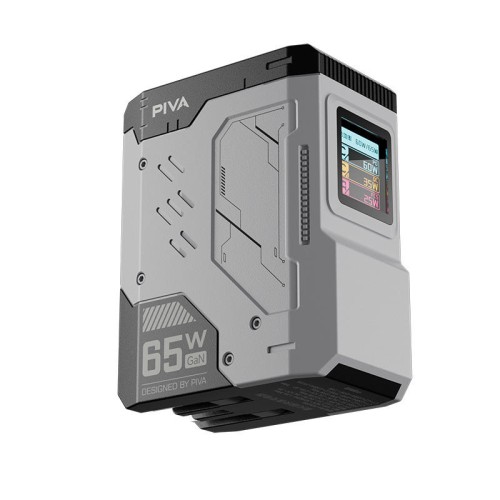 PIVA 65W GaN Charger with Screen Charging Power Display PD Protocol Fast Charging